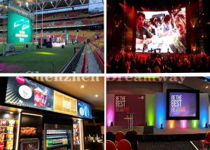 1000 Nits Brightness Indoor LED Screen Rental 128 × 64 Dots Module Resolution
