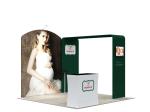10 Ft Trade Show Booth Displays , Trade Show Display Stands Wall Aluminum Frame