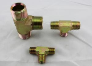 Quality DIN 2353 Hydraulic Hose Fittings , BSPT Male Thread Hydraulic T Fitting wholesale