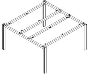 Quality 2 seater workstation steel frame ,#215N wholesale