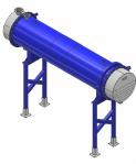 3000kg 130sq Horizontal Shell And Tube Heat Exchanger