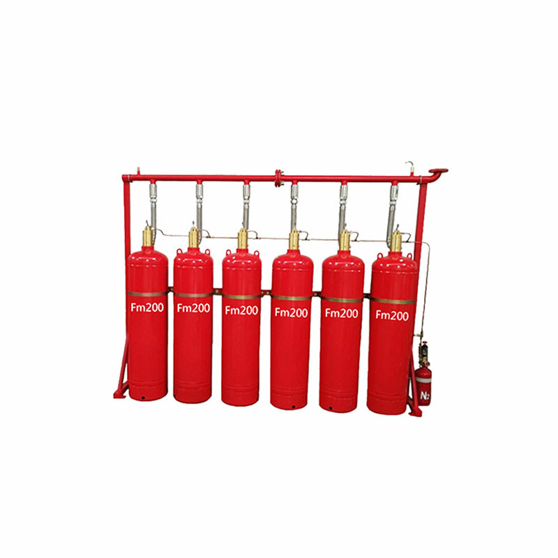 Red 120L FM200 Automatic Fire Suppression System Low Maintenance High Safety