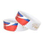 Lightweight Disposable Paper Wristbands , Waterproof Security Wristbands For