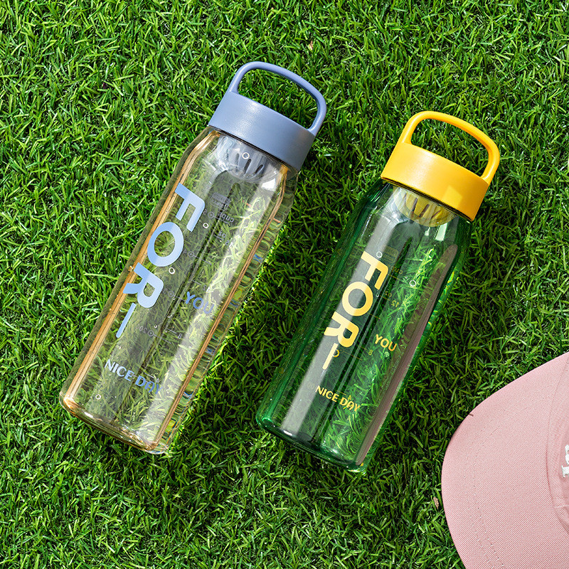50 Oz 700ml Water Bottle Plastic Flower Tea Personalized Plastic Water Bottles In Bulk With Printing Logo For Sports Offices Homes
