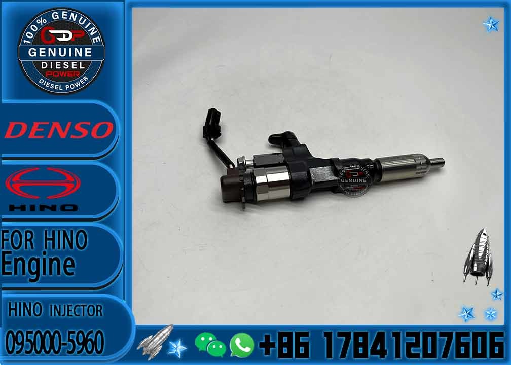 Common Rail Injector 095000-5960 For HINO J07E J08 23670-E0301 095000-6592 095000-6593 095000-6602