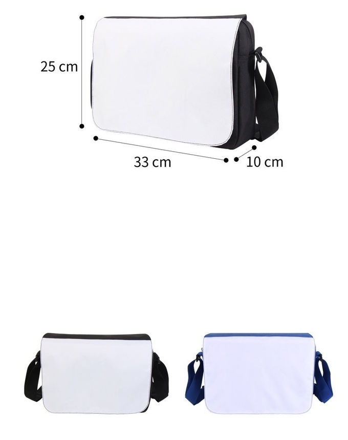 Customized Big Capacity Large Size Sublimation Shoulder Bag Crossbody Bag For Sublimation Photos Printing