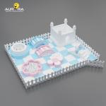 Playground Soft Play Equipment Set Outdoor Plays Pink Blue White Indoor Bouncy