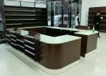 Eco Friendly Supermarket Checkout Counter 2 Meter Cashier Counter