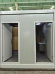 Dual Compartment Mobile Toilet Container Stainless Steel Eco Friendly