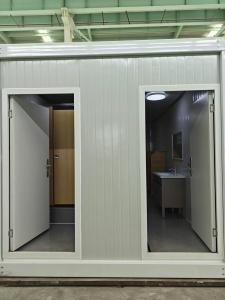 Quality Dual Compartment Mobile Toilet Container Stainless Steel Eco Friendly wholesale
