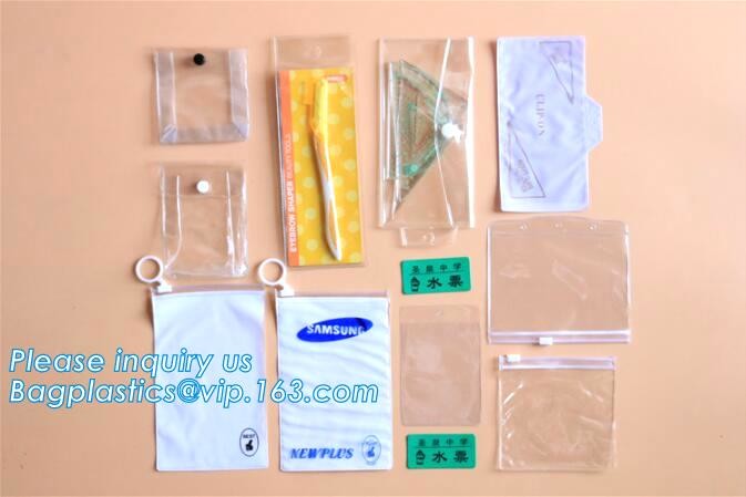 k Zipper Slider Bags Heavy Duty, MultiFunctional clear zipper slider pvc bikini packing swimming bag, frosted swim