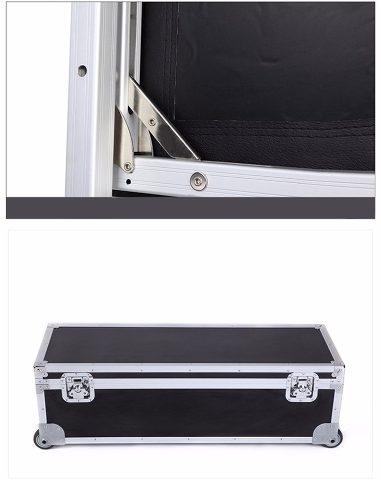 100 Inch Foldable Projector Screen Aluminum Housing With Wheels