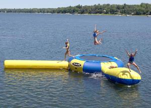 Quality Rave 15' Aqua Jump Eclipse 150 Water Park, Northwoods Edition , Inflatable Water Games wholesale