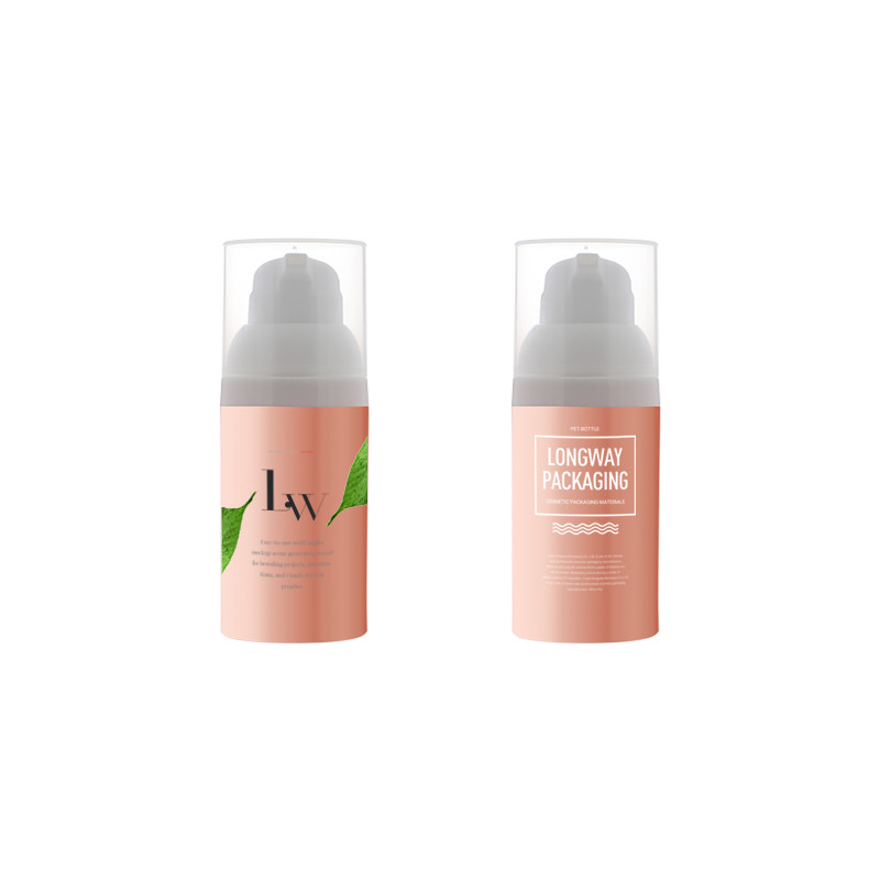 Racycle cylinder vacuum plastic bottle empty cosmetic lotion airless bottle for cream