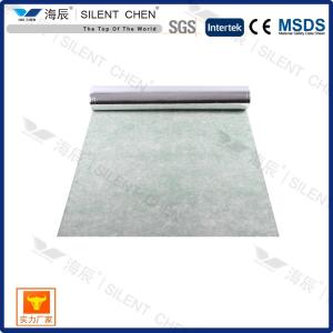 Quality 2mm Acoustic Rubber Underlayment Silver Film Coaing 2.5kg/M2 wholesale