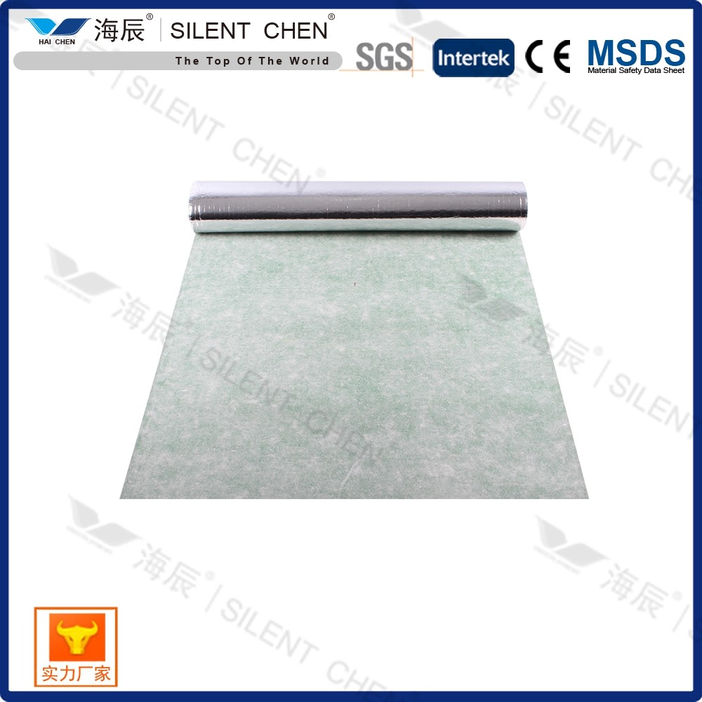 Silver Film Rubber Floor Acoustic Sound Underlayment 1m*10m