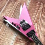 Custom Electric Guitar 2020 New Vibrato System Pink and Metallic Silver