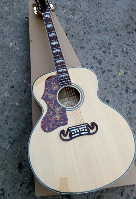2018 left handed Chibson G200 acoustic guitar GB lefty G200 electric acoustic guitar backhanded