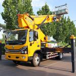 GKS32 aerial pick-up truck with basket high platform telescopic boom operating