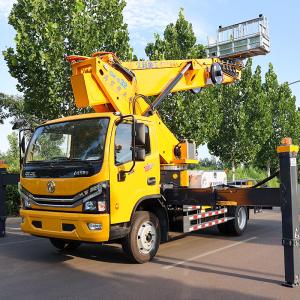 Quality GKS32 aerial pick-up truck with basket high platform telescopic boom operating truck for sale wholesale
