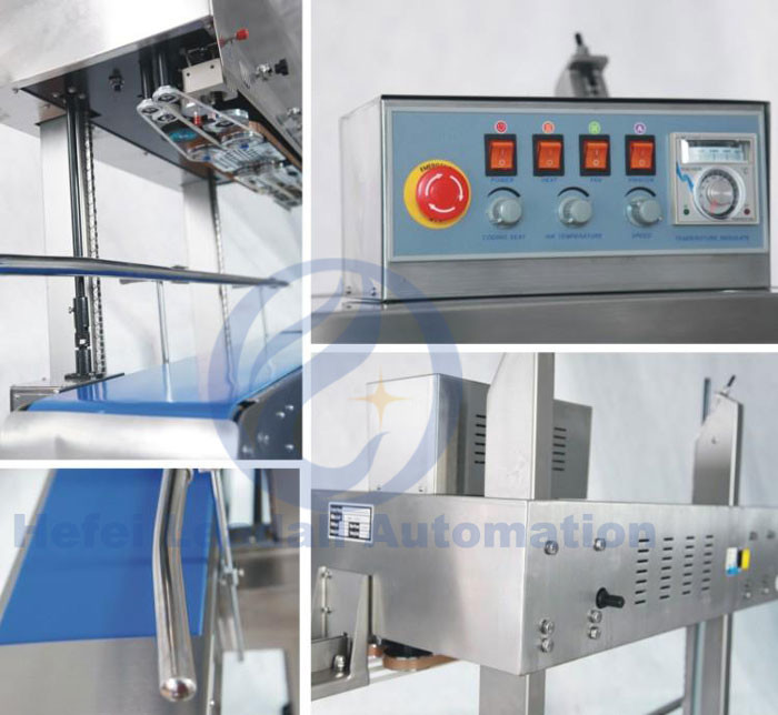 10mm Sealing Width Auto Bag Sealer 1450×680×1480mm Durable Construction