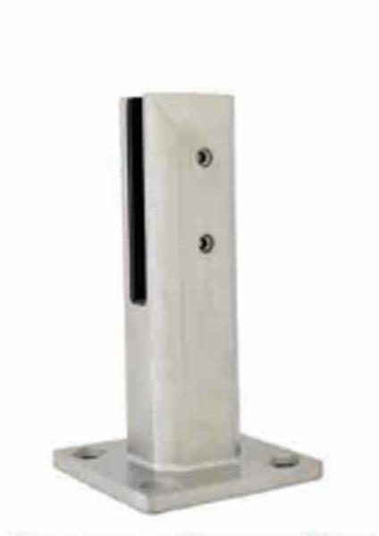 Adjustable Stainless Steel Duplex Square Base Plate Glass Spigot For Pool
