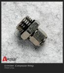 G1/4-6mm Quick Connect Air Fittings Straight Compression Fitting