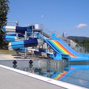 Quality Customizable Hotel Pool Slide For 1-2 People Non Slip Steps In Ground Installation wholesale