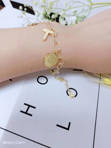 Quality American Fashion Stainless Steel Jewelry Ladies Cross Bracelet wholesale