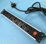 6 Outlet Multi Socket Power Strip , Metal Flat Plug South Africa Power Bar