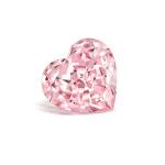 Sakura Pink Heart Shape Lab Grown Diamonds Fancy Pink VVS-VS IGI Certified CVD