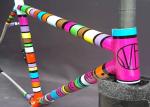 Anti Fade Mtb Top Tube Stickers Environmental Protection CMYK Color