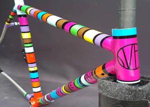 Quality Anti Fade Mtb Top Tube Stickers Environmental Protection CMYK Color wholesale