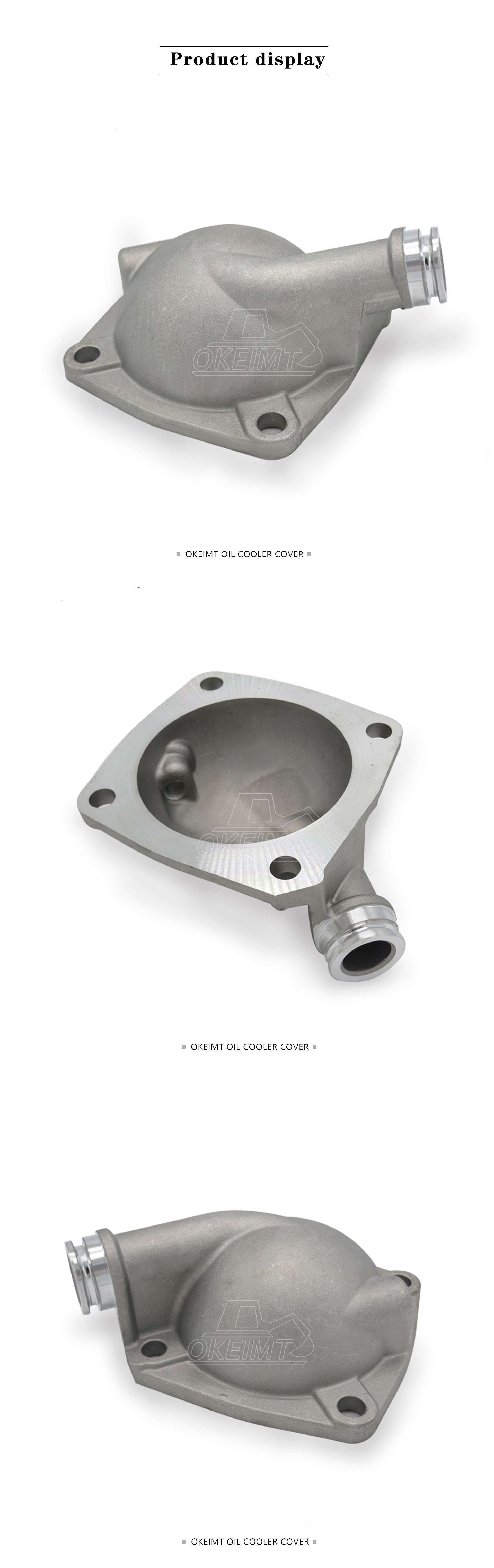 SK200 6D31 Excavator Parts Kobelco Oil Cooler Cover ME082534