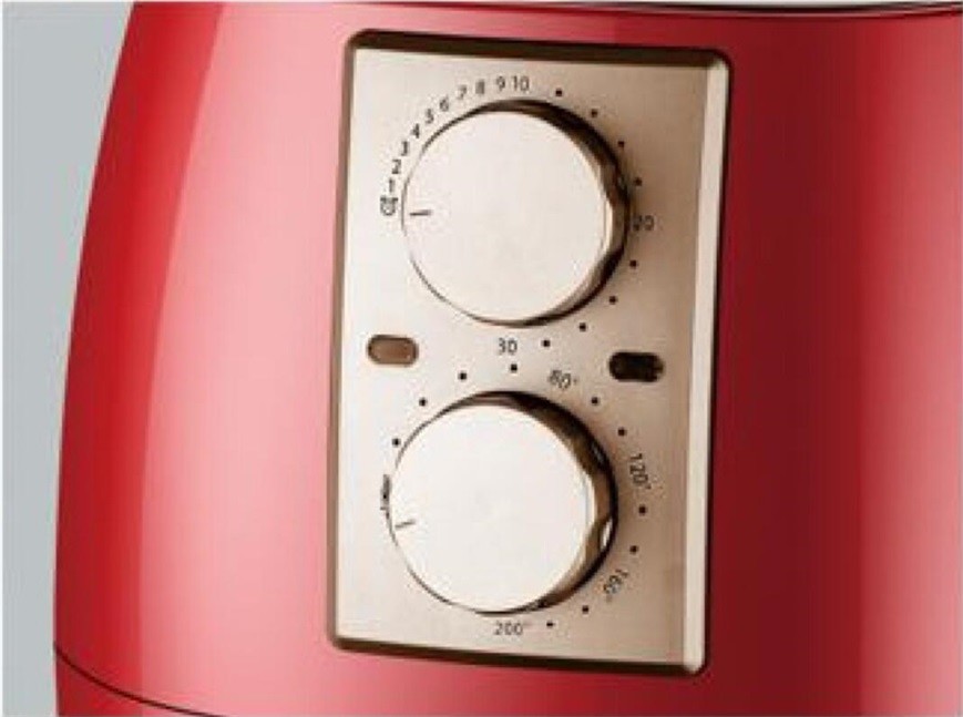 Manual 1500W Oil Free Rapid Heating Airfryer 4.5 Liter Electric