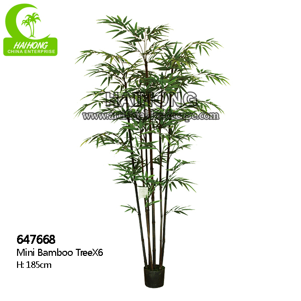 lifelike  artificial green bamboo tree for garden and landscpe decoration