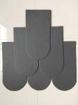 U Shape Roofing Paving Slate Culture Stone Tiles Natural Black