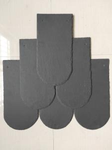 Quality U Shape Roofing Paving Slate Culture Stone Tiles Natural Black wholesale