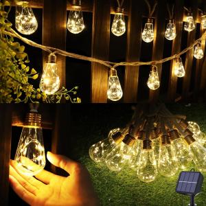 Quality 20Ft solar led powered outdoor decorative fairy christmas String Lights wholesale