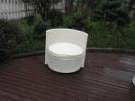 Waterproof White Resin Wicker Chair Set For Home / Restaurant