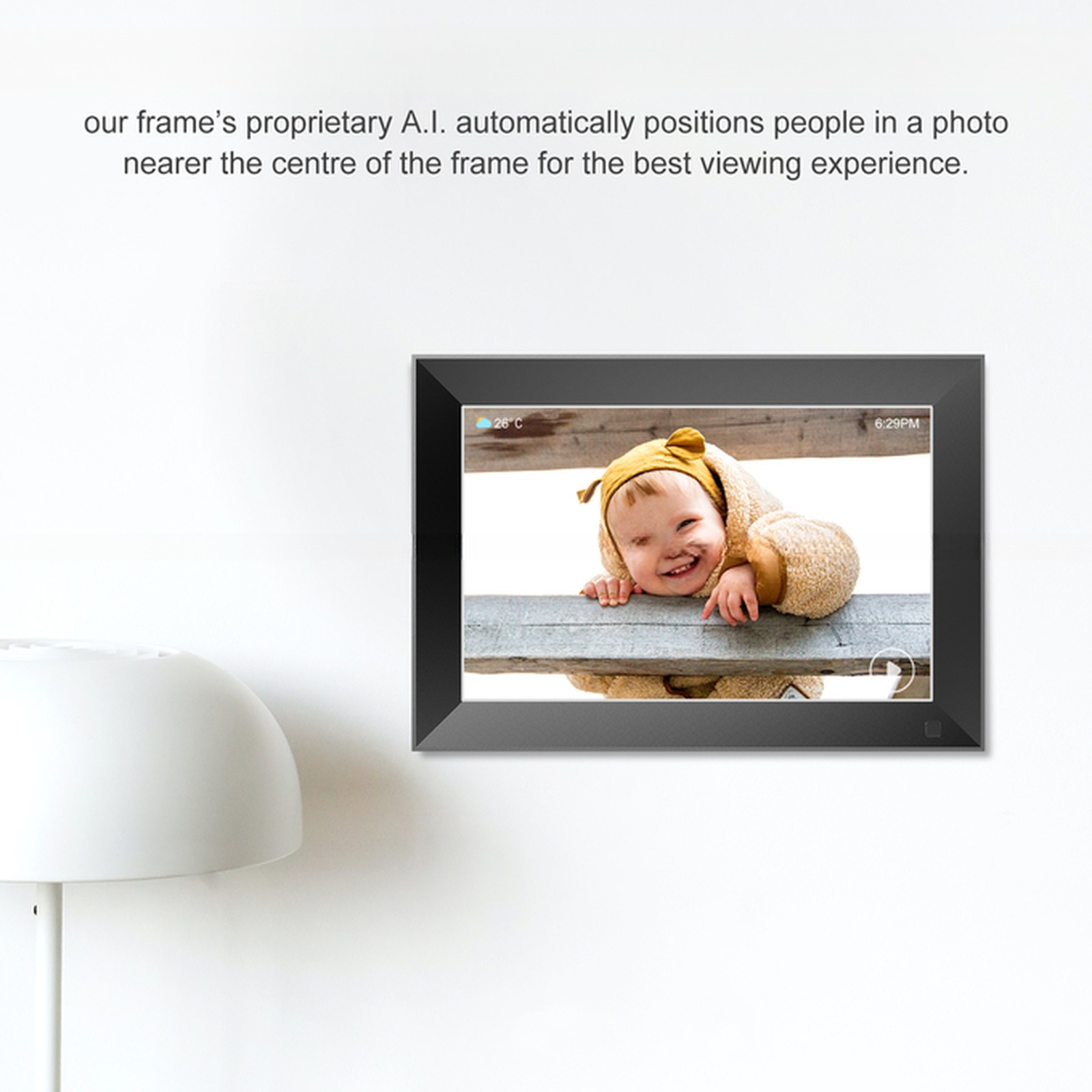 10.1" inch IPS touchscreen WIFI digital cloud frame cloud photo frame picture video loop player display