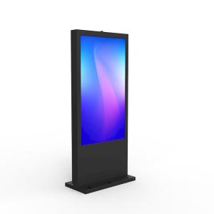Quality Ip55 Waterproof Outdoor Digital Signage , Floor Stand Advertising Lcd Touch Kiosk wholesale