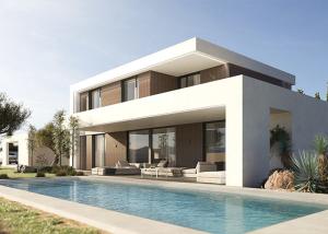 Quality 4 Bedroom Steel Structure Frame Building Prefab House Luxury Villa Steel House Kits wholesale