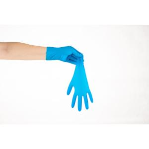 Quality ASTM D6319 Disposable Medical Nitrile Gloves Xl 110mm Width wholesale