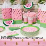 Fruit Party Decoration Tableware Disposable Paper Plate Set Fruit Punch Theme