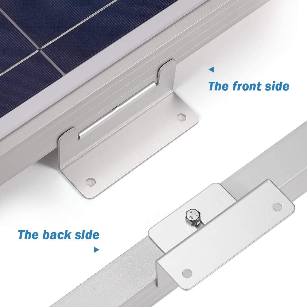 Powder Coating Solar Panels Mounting Z Brackets Mounts Kit for RV Boat Off Grid Roof