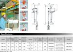 Motorised Single Phase Electric Hoist Chain 7.2kg OEM