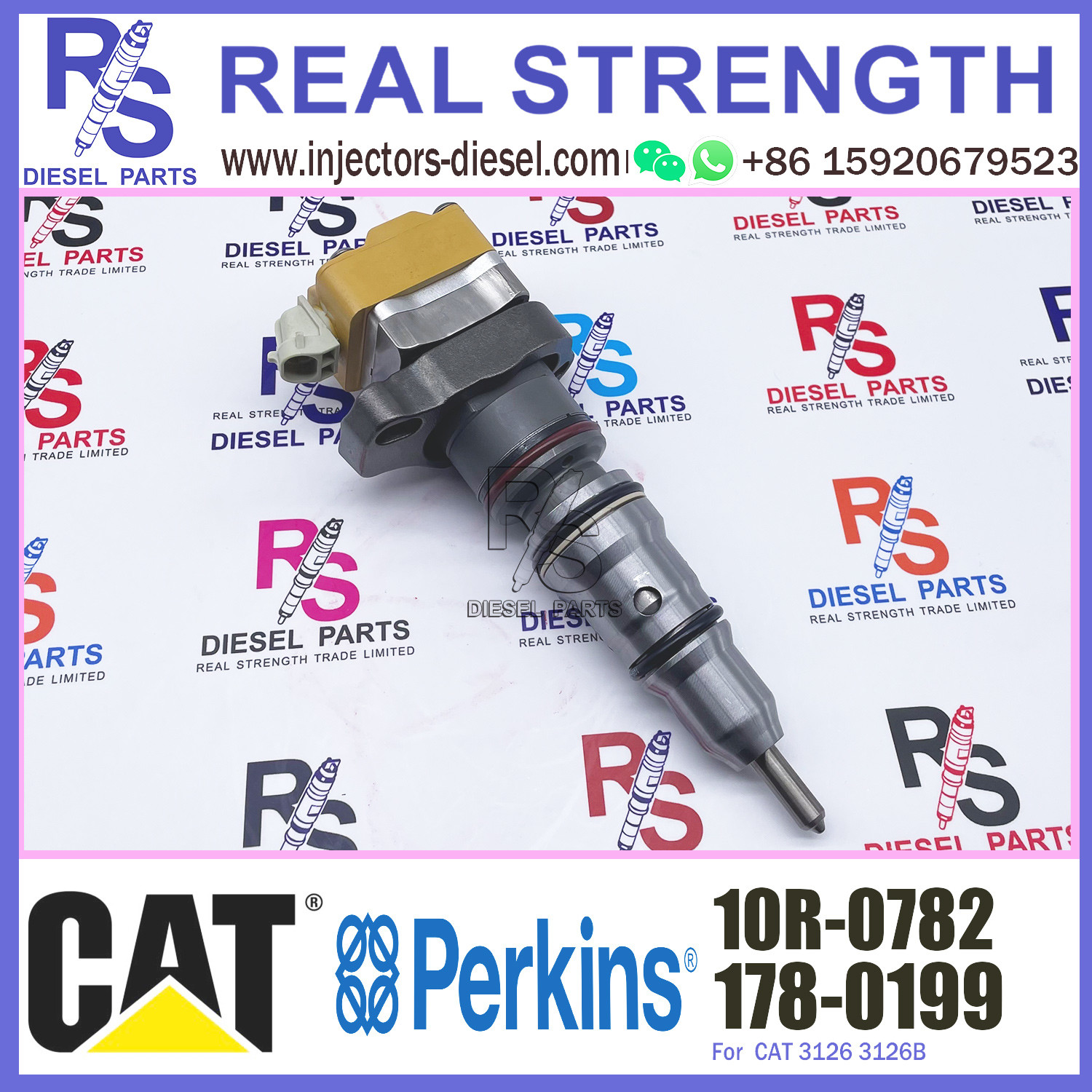 Diesel Engine injector 178-0199 10R-0782 177-4754 178-0198 205-1285 EX630782 for caterpillar excavator