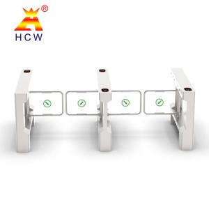 Quality Supermarket Entrance Swing Barrier Turnstile RS232 OR RS485 Communication Port wholesale