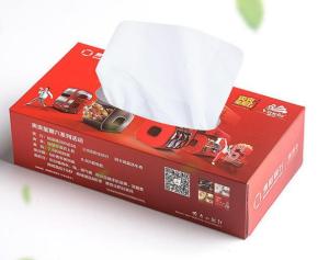 Quality PMS Custom Tissue Box Printing Paper Box 300 Gram Recycled Red wholesale